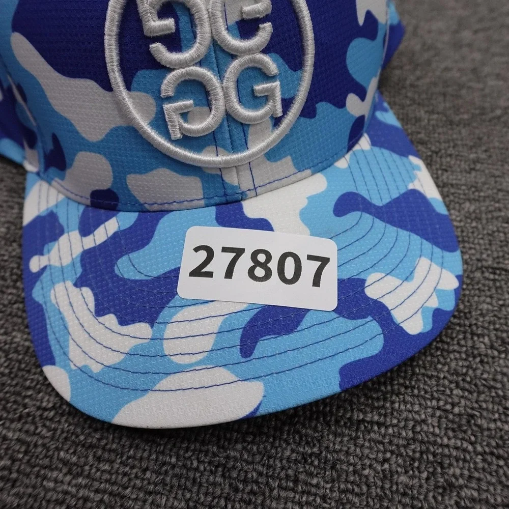 G/FORE Hat Cap Snap Back Mens One Size Blue Camo Golf Logo Polyester Baseball